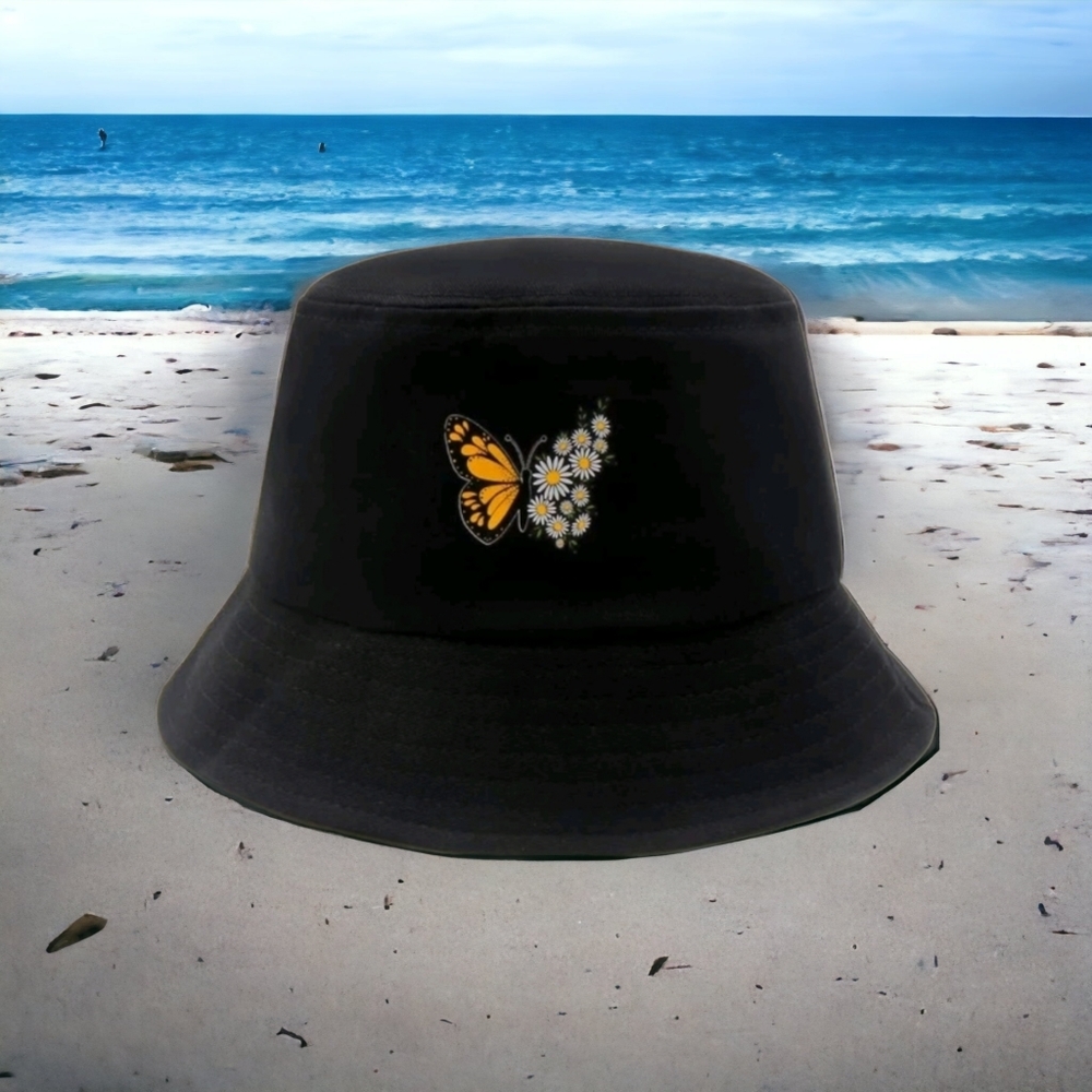 NEW! Packable Bucket hat - BQT butterfly 🦋  flowers graphics - Picture 3 of 10